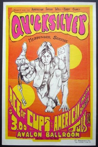 AOR2.021 - Quicksilver Messenger Service Poster - Avalon Ballroom - Condition - 2.5