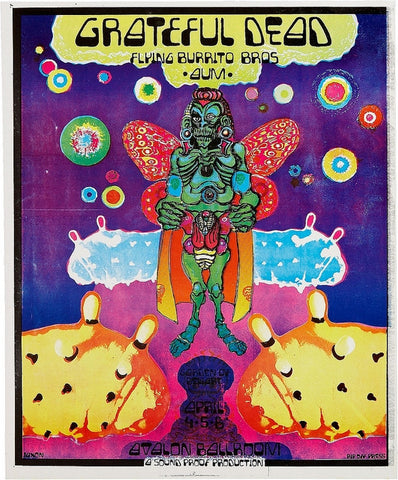 AOR2.025 - The Grateful Dead Poster - Avalon Ballroom - Condition - 2