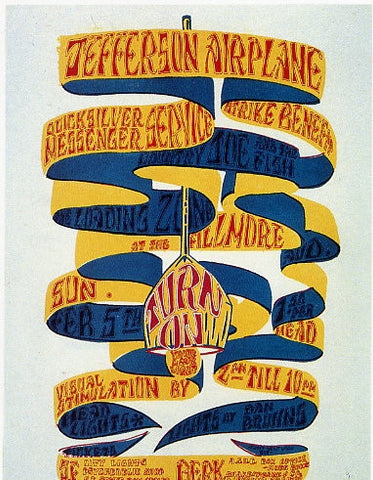 AOR2.087 - Jefferson Airplane Handbill - Fillmore Auditorium - Condition - 1