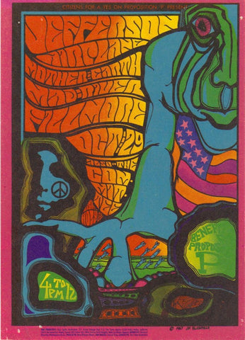 AOR2.089 - Jefferson Airplane Handbill - Fillmore Auditorium - Condition - 2