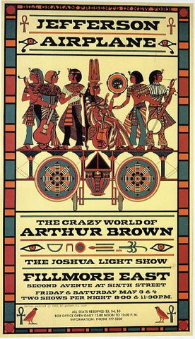 AOR2.092 - Jefferson Airplane Handbill - Fillmore East - Condition - 1