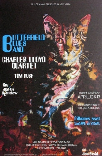 AOR2.098 - Butterfield Blues Band Poster - Fillmore East - Condition - 1.5