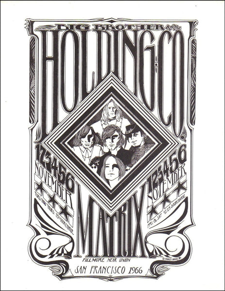 AOR2.111 - Big Brother & The Holding Company Handbill - The Matrix - Condition - 1