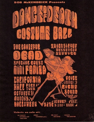 AOR2.143 - The Grateful Dead Handbill - California Hall - Condition - 2