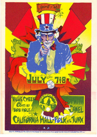AOR2.149 - Blue Cheer Handbill - California Hall - Condition - 1