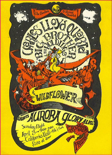 AOR2.151 - Big Brother & The Holding Company Poster - California Hall - Condition - 1