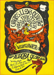 AOR2.151 - Big Brother & The Holding Company Poster - California Hall - Condition - 1