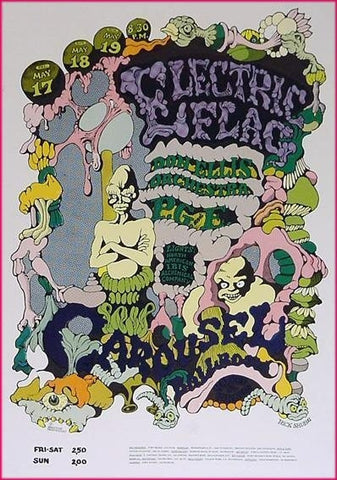 AOR2.166 - Electric Flag Poster - Carousel Ballroom - Condition - 1.5