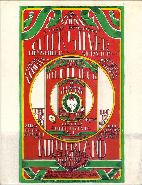 AOR2.207 - Quicksilver Messenger Service Handbill - Winterland - Condition - 1.5