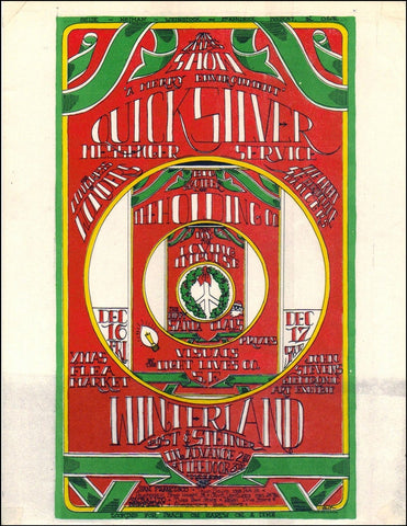 AOR2.207 - Quicksilver Messenger Service Handbill - Winterland - Condition - 1.5