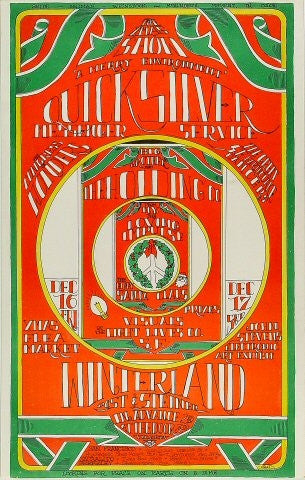 AOR2.207 - Quicksilver Messenger Service Poster - Winterland - Condition - 1.5