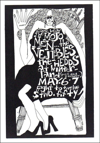 AOR2.208 - The Mojo Men Handbill - Winterland - Condition - 1