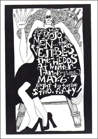 AOR2.208 - The Mojo Men Handbill - Winterland - Condition - 1