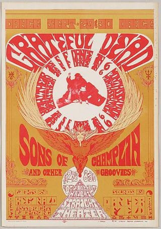 AOR2.224 - The Grateful Dead Poster - Straight Theater - Condition - 1