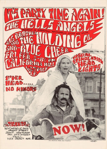 AOR2.248 - Big Brother & The Holding Company Poster - bootleg - Sokol Hall - Condition - 1