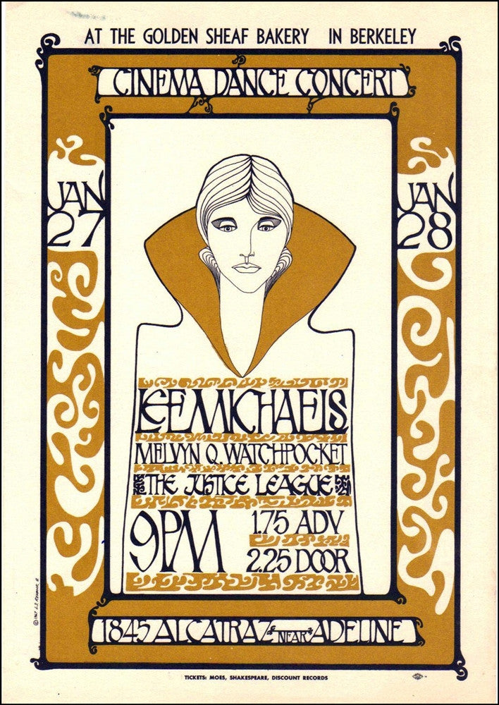 AOR2.269 - Lee Michaels Handbill - Golden Sheaf Bakery - Condition - 1