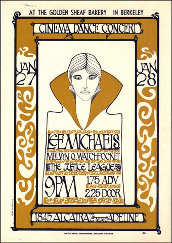 AOR2.269 - Lee Michaels Handbill - Golden Sheaf Bakery - Condition - 1