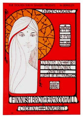 AOR2.270 - Country Joe & the Fish Poster - Finnish Brotherhood Hall - Condition - 1