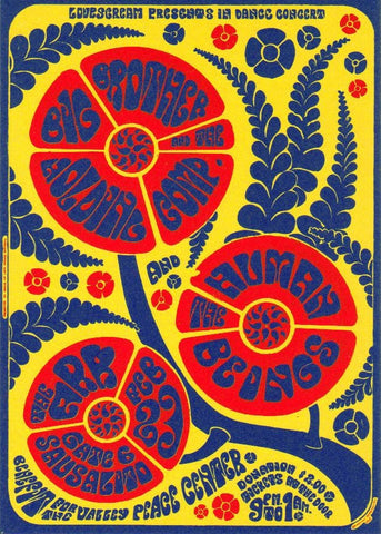 AOR2.308 - Big Brother & The Holding Company Handbill - The Ark - Condition - 1