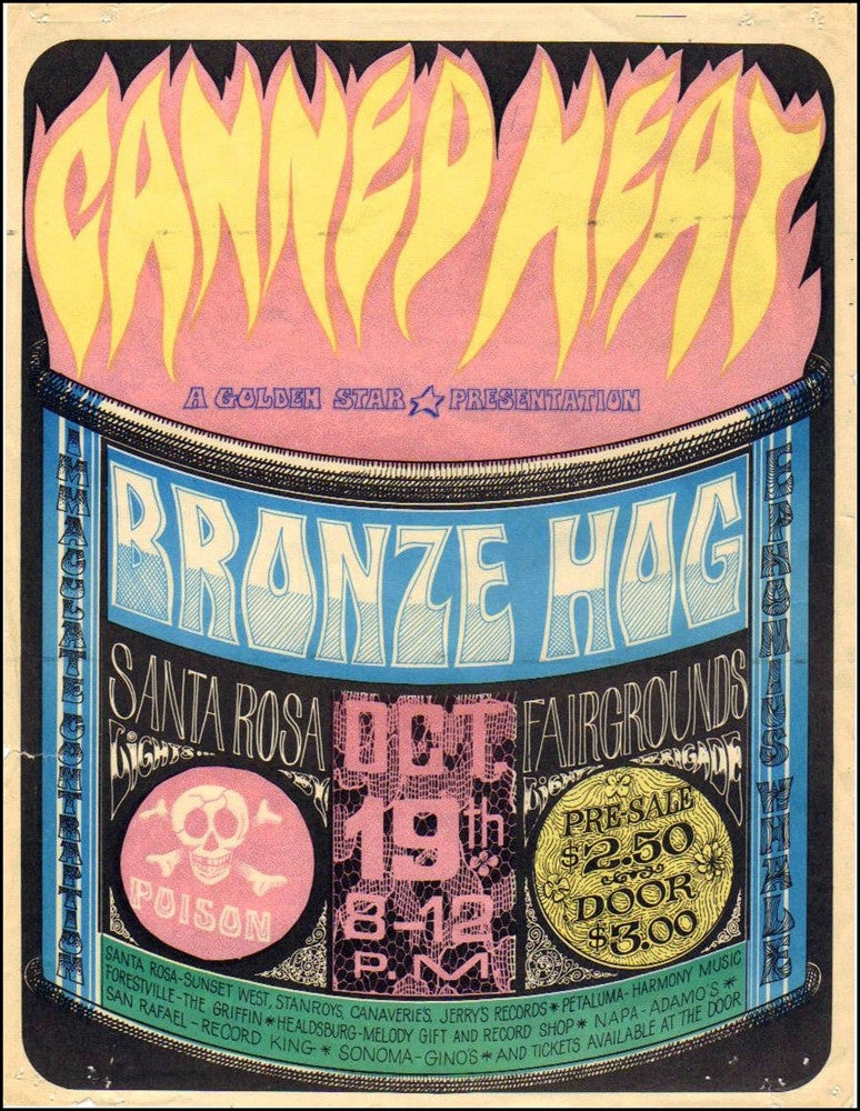 AOR2.332 - Canned Heat Handbill - Fairgrounds - Condition - 2