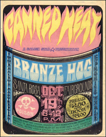 AOR2.332 - Canned Heat Handbill - Fairgrounds - Condition - 2