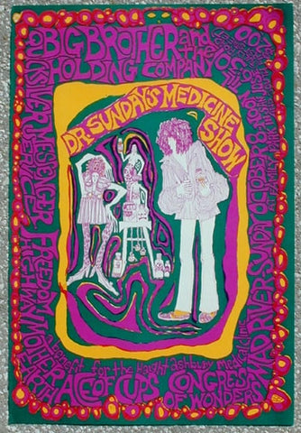 AOR2.339 - Big Brother & The Holding Company Poster - Family Park - Condition - 1.5