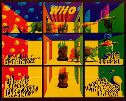AOR3.075 - The Who Poster - Shrine Exposition Hall - Condition - 2.5
