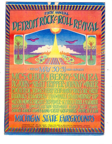 AOR3.138 - MC5 Handbill - Michigan State Fairgrounds - Condition - 2