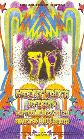 AOR3.149 - Spooky Tooth Handbill - Grande Ballroom - Condition - 1