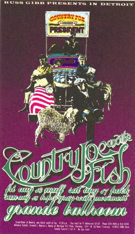 AOR3.156 - Country Joe & the Fish Handbill - Grande Ballroom - Condition - 1