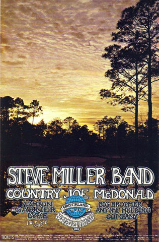 AOR4.053 - Steve Miller Blues Band Handbill - Winterland - Condition - 1