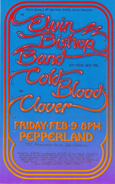 AOR4.089 - Elvin Bishop Handbill - Pepperland - Condition - 1
