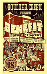 AOR4.104 - Larry Hosford and Friends Poster - Boulder Creek Theater Benefit - Boulder Creek Theater - Condition - 1