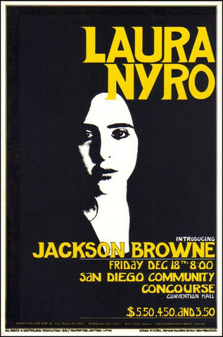 AOR4.128 - Laura Nyro Handbill - Community Concourse - Condition - 1