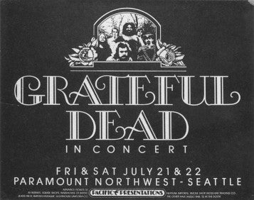 AOR4.141 - The Grateful Dead Poster - Paramount Northwest - Condition - 2