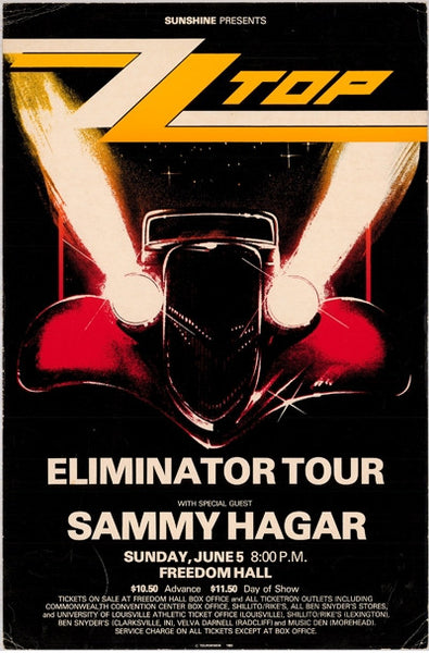 AOR4.182 - Z Z Top Poster - Mississippi Coast Coliseum - Condition - 1.5