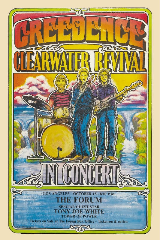 AOR4.204 - Creedence Clearwater Revival Poster - Cincinnati Gardens - Condition - 1.5