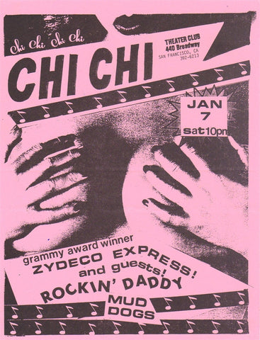 AOR5.011 - John Cipollina Handbill - Alternate (Jan. 7) - Chi Chi Club - Condition - 1