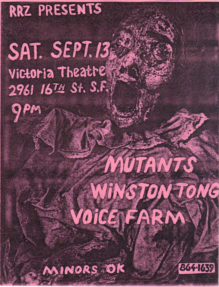 AOR5.051 - Mutants Handbill - Victoria Theater - Condition - 1.5