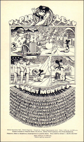 AORP255R - Big Brother & The Holding Company Handbill - Pinnacle Concert Calendar, Los Angeles, 1968 - Condition - 1