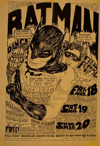 BG002 - The Mystery Trend Poster - 2nd print - Fillmore Auditorium (18 - Mar - 66) Condition - 2
