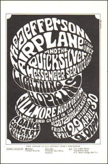 BG004 - Jefferson Airplane Handbill - Fillmore Auditorium (29 - Apr - 66) Condition - 1.5