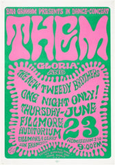 BG012 - Them Handbill - Fillmore Auditorium (23 - Jun - 66) Condition - 1