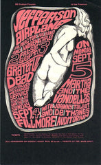 BG026 - Jefferson Airplane Handbill - Fillmore Auditorium (02 - Sep - 66) Condition - 1.5