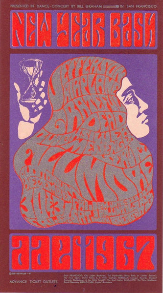 BG037 - Jefferson Airplane Handbill - Fillmore Auditorium (30 - Dec - 66) Condition - 1