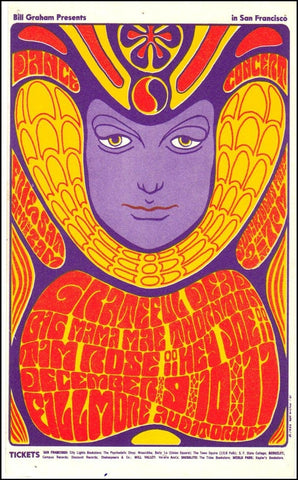 BG041 - The Grateful Dead Handbill - Fillmore Auditorium (09 - Dec - 66) Condition - 2