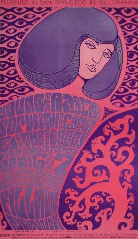 BG044 - The Young Rascals Poster - Fillmore Auditorium (06 - Jan - 67) Condition - 1.5