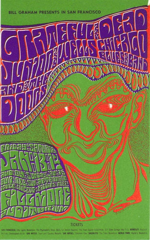 BG045 - The Grateful Dead Handbill - Fillmore Auditorium (13 - Jan - 67) Condition - 1