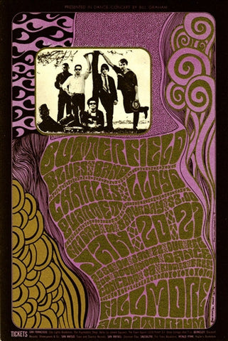 BG046 - Butterfield Blues Band Poster - Fillmore Auditorium (20 - Jan - 67) Condition - 1