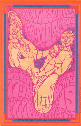 BG050 - Blues Project Postcard - Fillmore Auditorium (17 - Feb - 67) Condition - 1